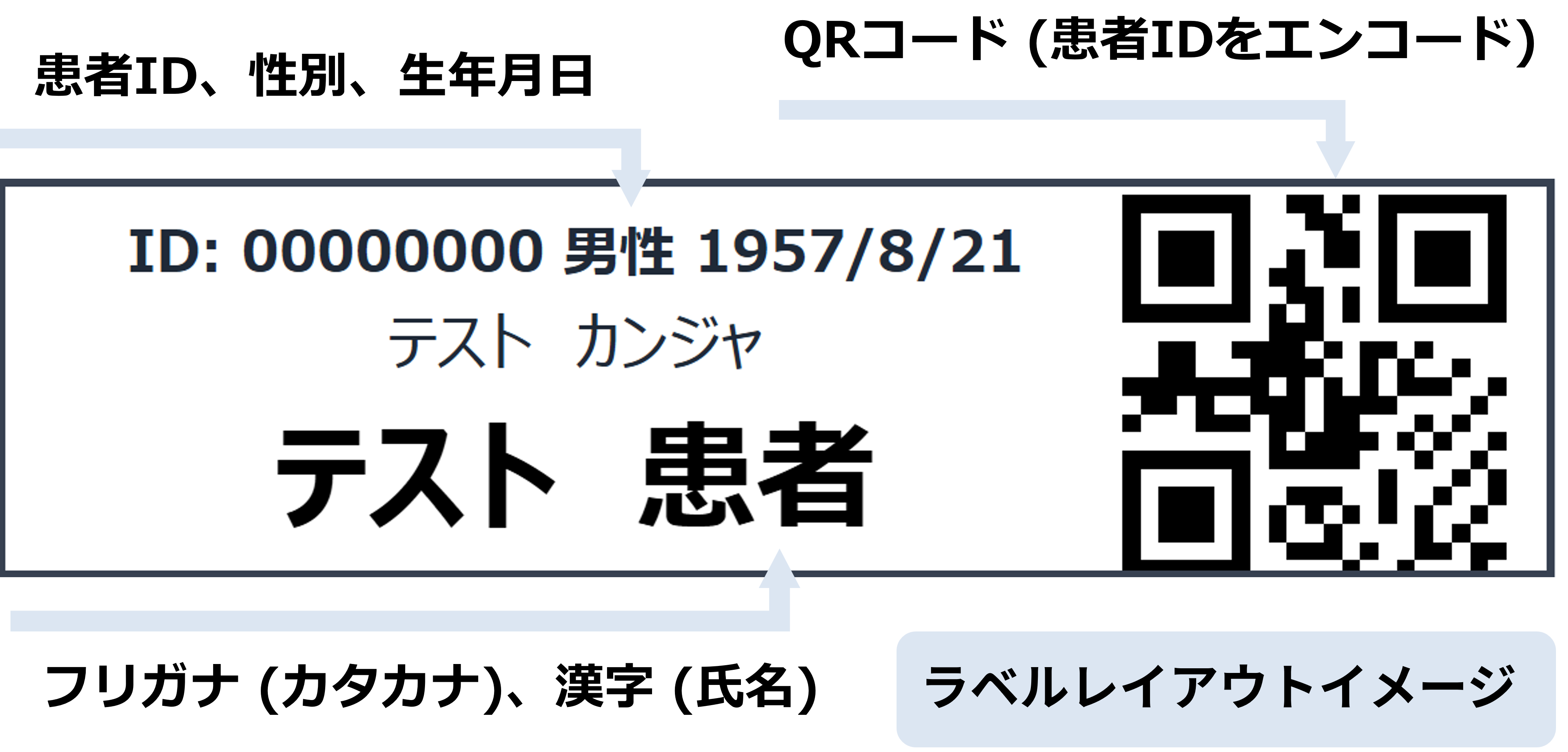 QRコード付き診察券をワンクリックで発行。